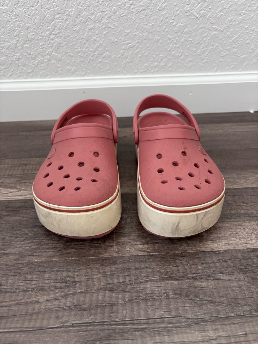 CROCS Women's Dusty Rose Platform Clogs